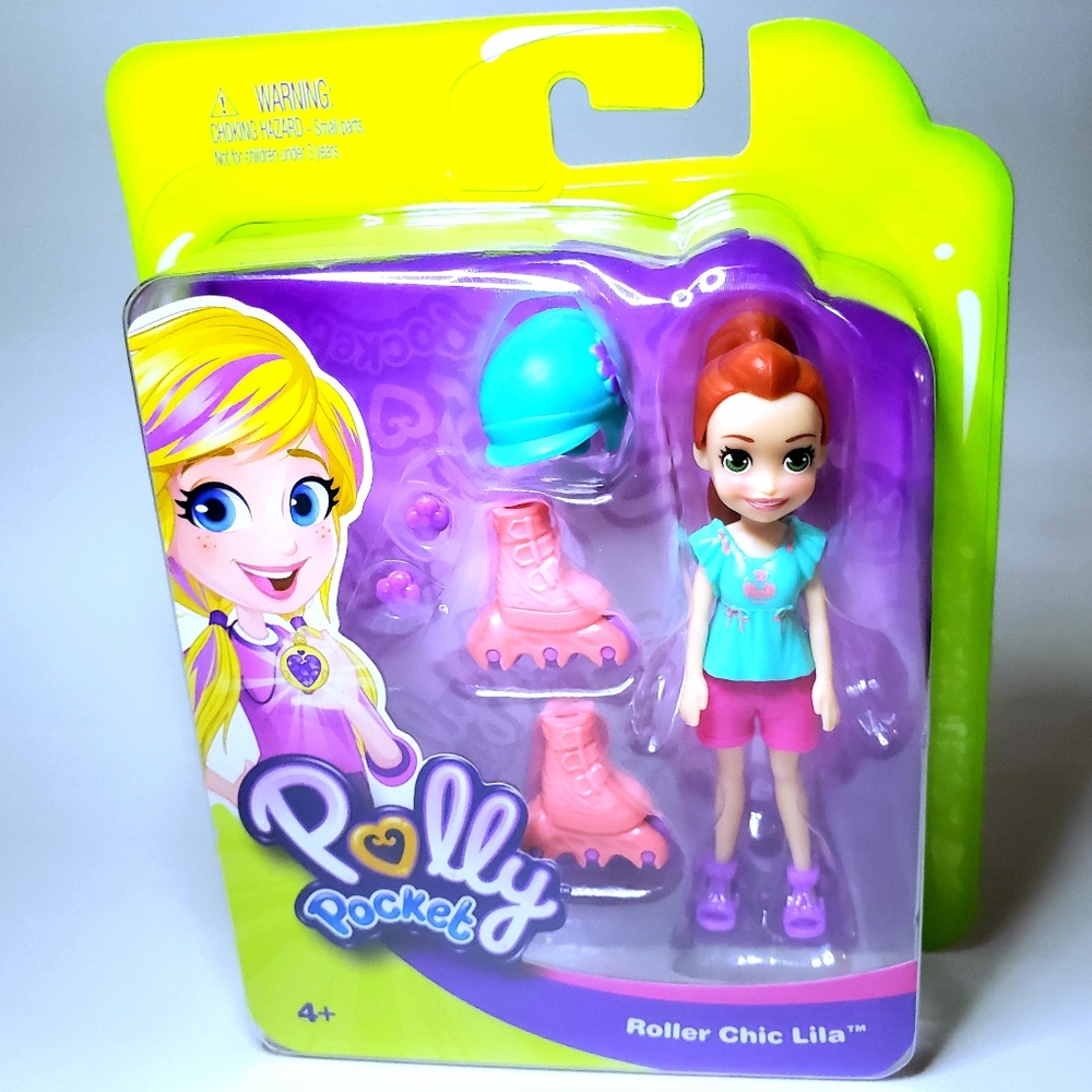 Polly Pocket Roller Chic Lila 3"Doll